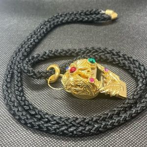 Bedazzled Vintage Whistle Necklace